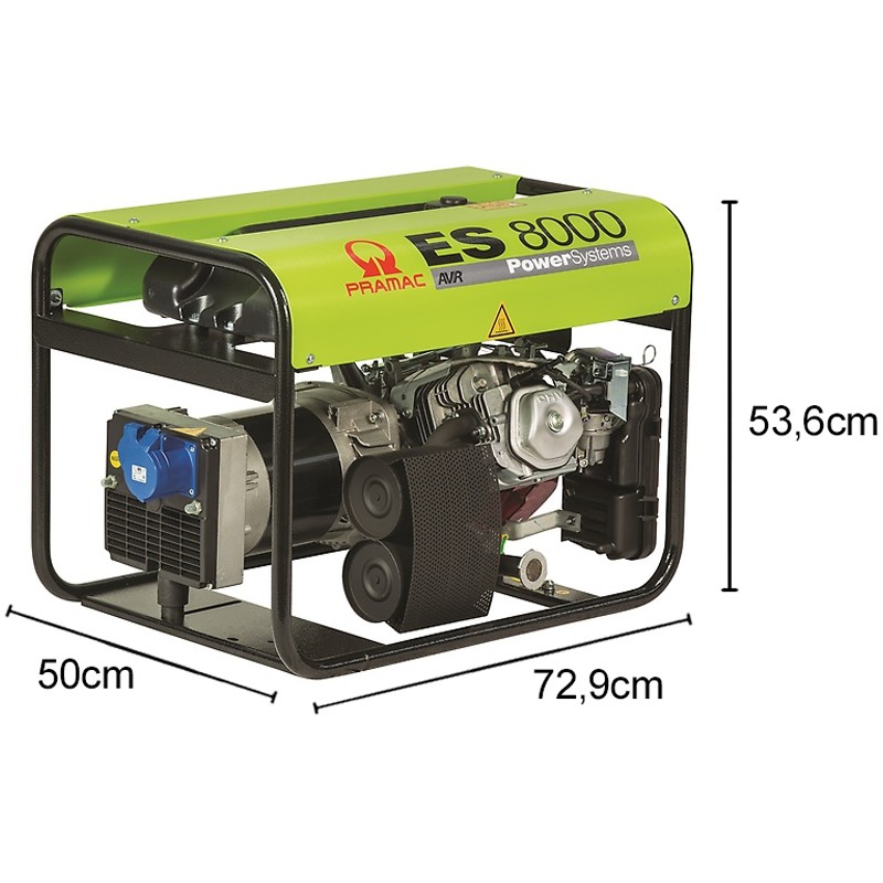 Generatore di corrente a benzina Pramac ES8000 Monofase 6.4kW con regolatore automatico tensione Pramac - 7