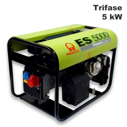 Generatore di corrente a benzina Pramac ES5000 Trifase 5kW con regolatore automatico tensione