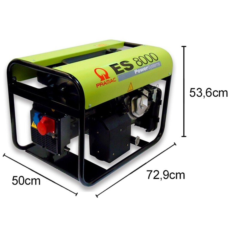 Generatore di corrente a benzina Pramac ES8000 Trifase 6.6kW Pramac - 7