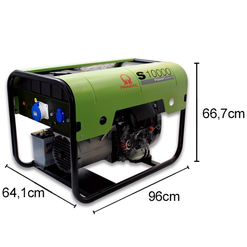 Generatore di corrente diesel Pramac S10000 Monofase 10kW con regolatore automatico tensione Pramac - 6
