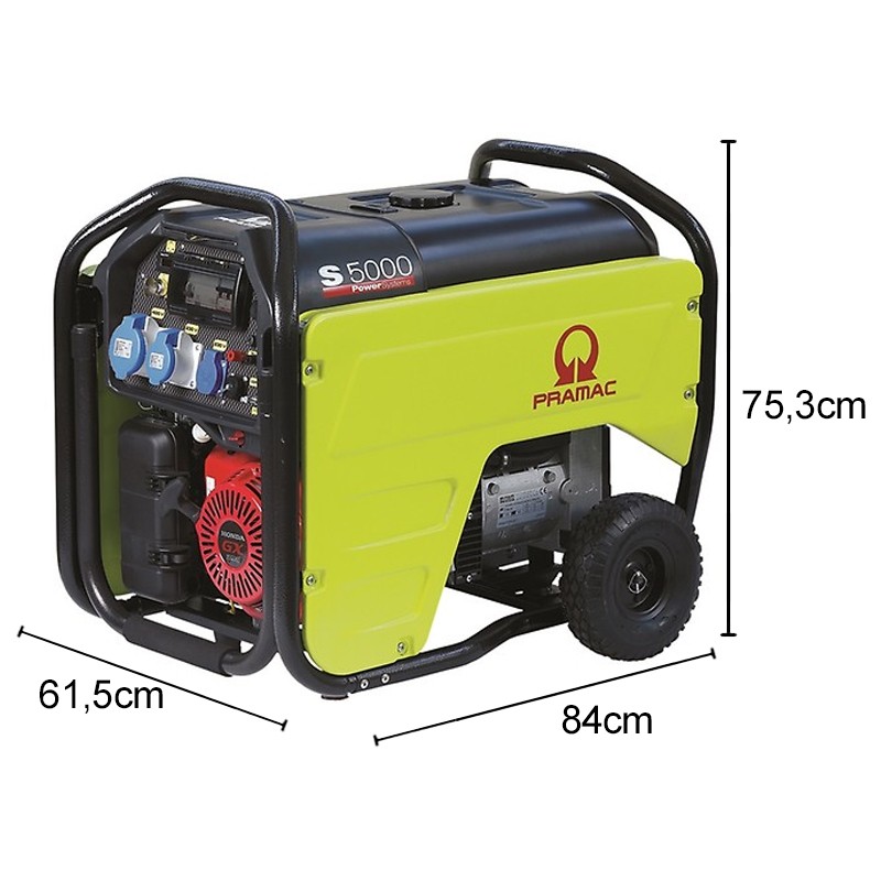 Generatore di corrente a benzina Pramac S5000 Monofase 4.8kW con predisposizione accessori, AVR e DPP Pramac - 5
