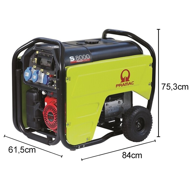 Generatore di corrente a benzina Pramac S8000 Monofase 6.4kW con predisposizione accessori Pramac - 5