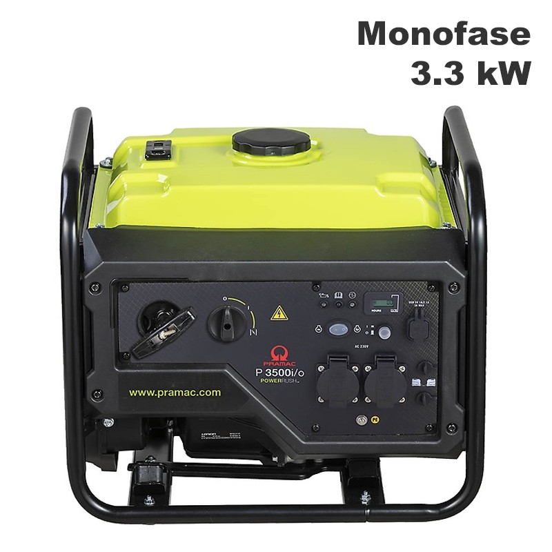 Generatore di corrente portatile a benzina Pramac P3500i/o Inverter Monofase 3.3Kw
