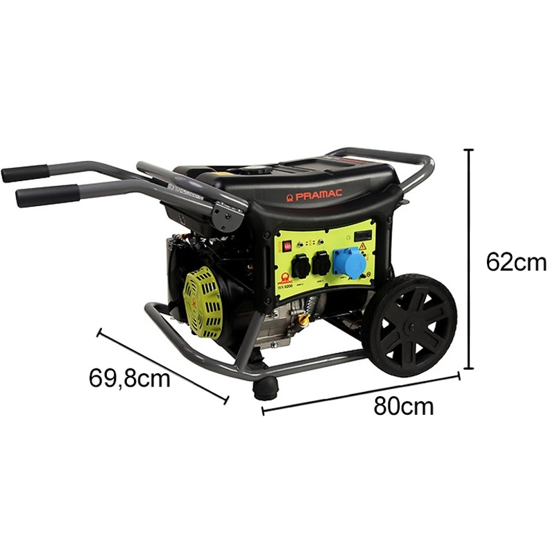 Generatore di corrente a benzina Pramac WX6200 Monofase 5.8Kw con AVR Pramac - 5