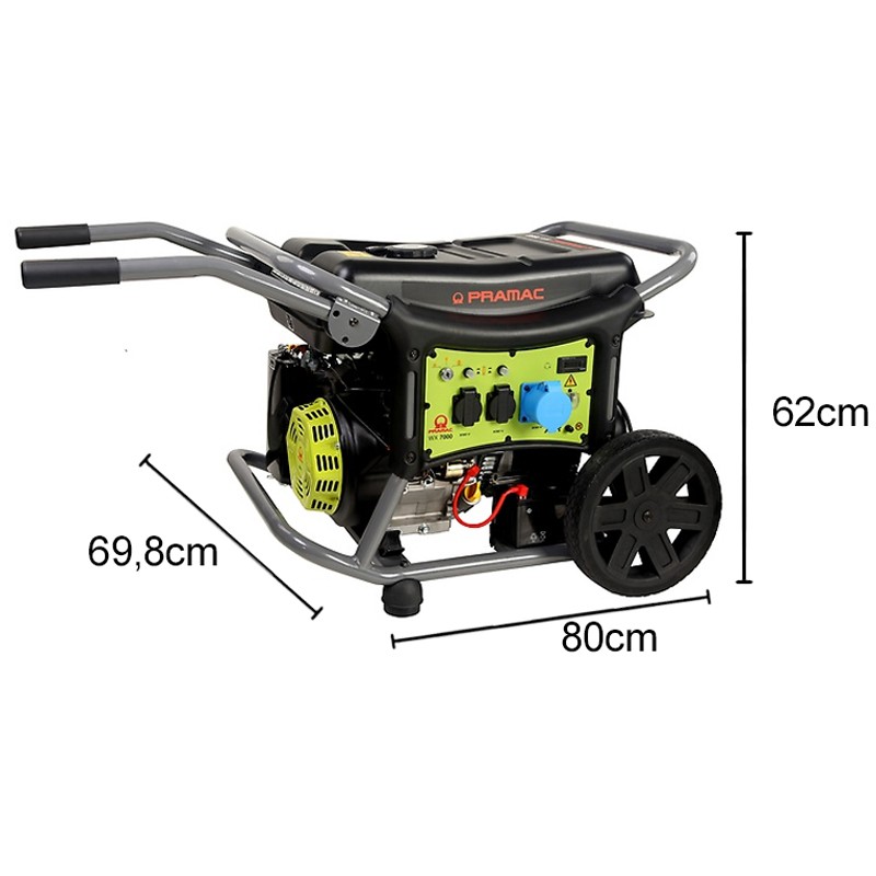 Generatore di corrente a benzina Pramac WX7000 Monofase 6.1Kw con AVR Pramac - 5