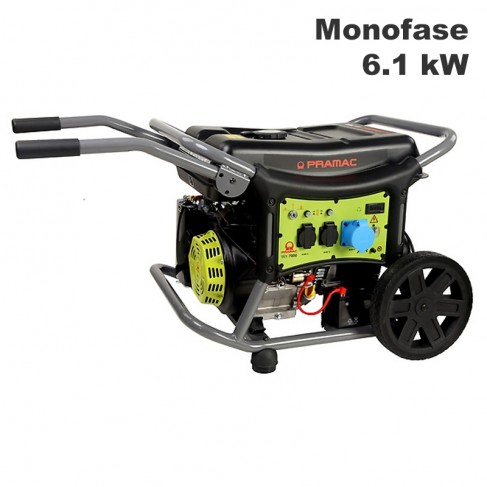 Generatore di corrente a benzina Pramac WX7000 Monofase 6.1Kw con AVR