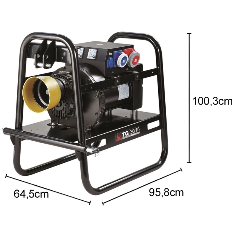 Generatore di corrente a cardano Pramac TG25/3 Trifase 25kW per trattori Pramac - 3