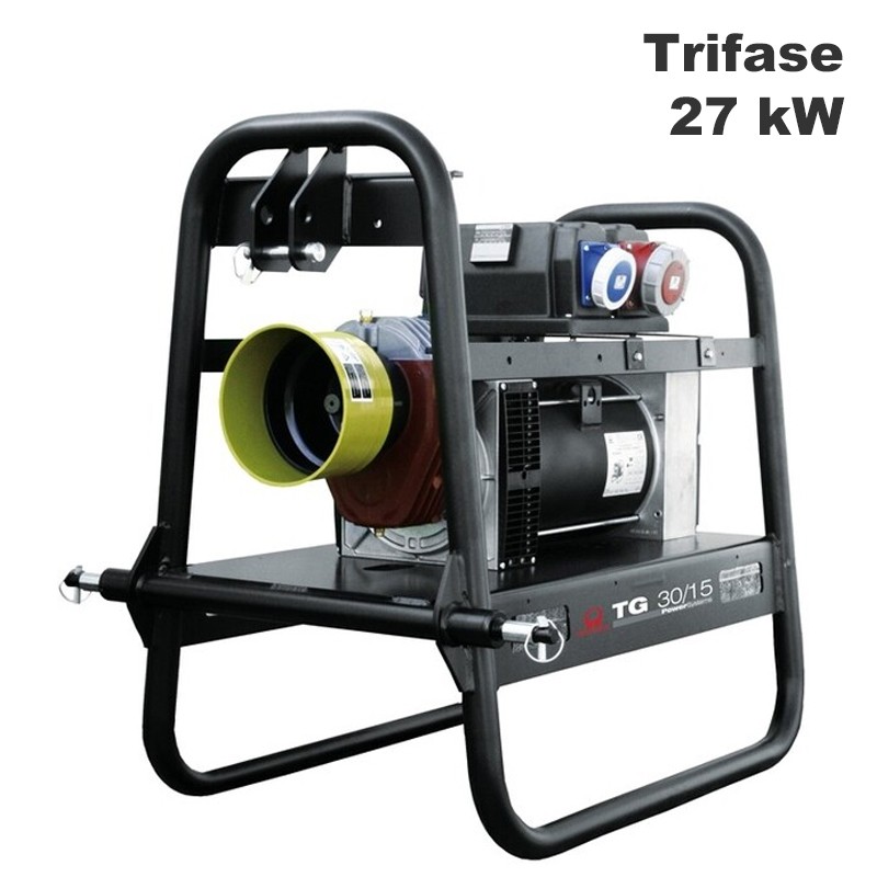 Generatore di corrente a cardano per trattori Pramac TG27/15 Trifase 27kW con AVR