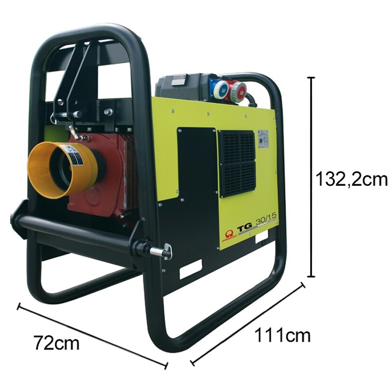 Generatore di corrente a cardano per trattori Pramac TG72/15 Trifase 64.8kW con AVR e protezioni IP44 Pramac - 3