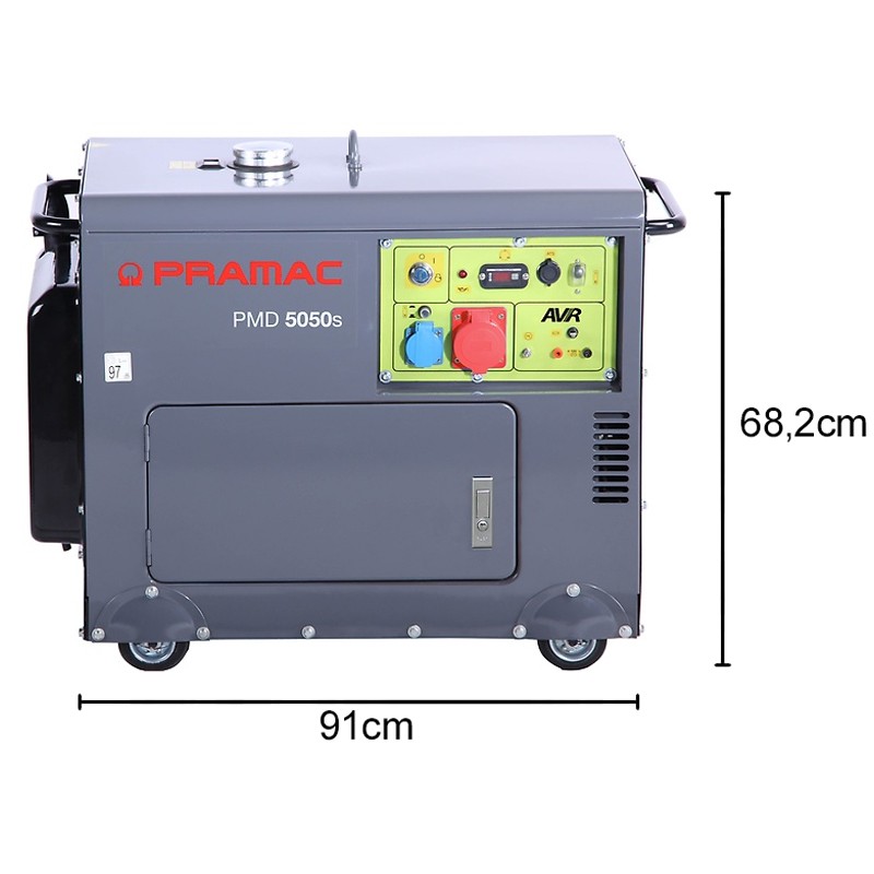 Generatore di corrente diesel Pramac PMD 5050S Trifase 4kW per uso residenziale Pramac - 5