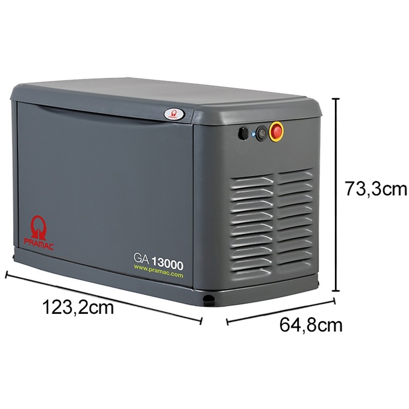 Generatore di corrente Stand-By a GPL/Metano Pramac GA13000 Monofase 13kWA Pramac - 7