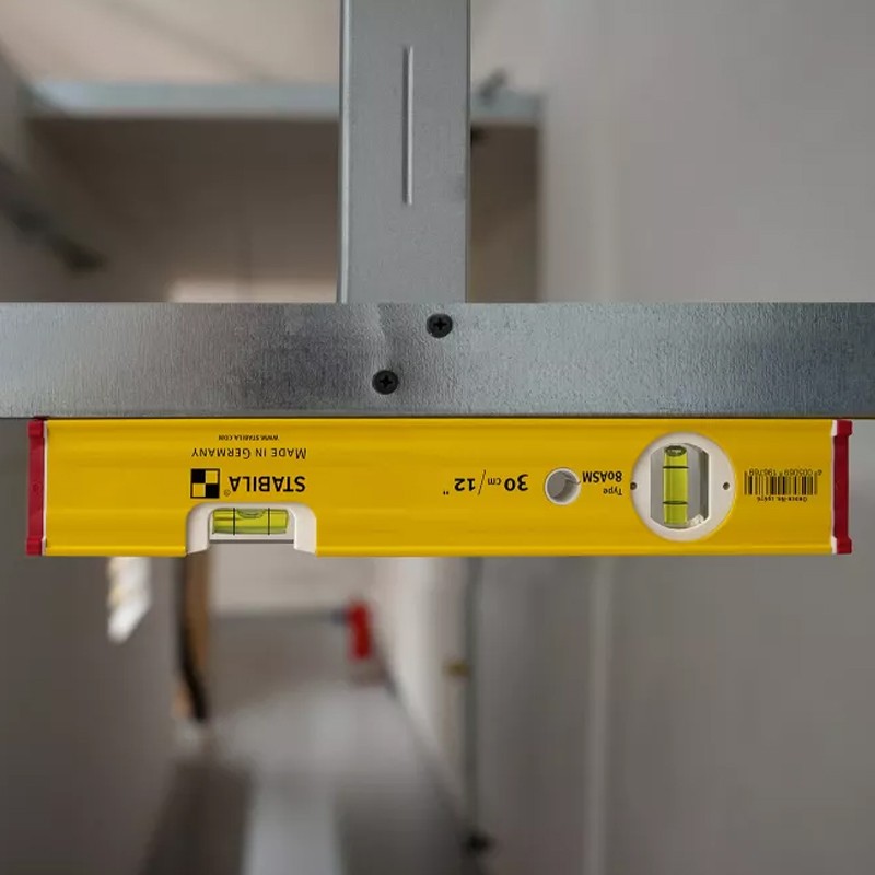 Livella a bolla magnetica Stabila Type 80 ASM in alluminio a profilo rettangolare con nervature di rinforzo, 60-80cm Stabila - 2