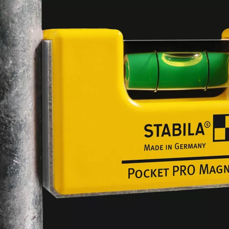 Livella a bolla magnetica compatta Stabila Pocket Pro profilo in alluminio, 7cm Stabila - 1
