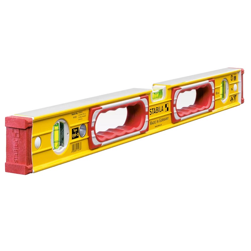 Livella a bolla Stabila Type 196-2 a profilo rettangolare in alluminio con doppia impugnatura, 100-200cm Stabila - 1