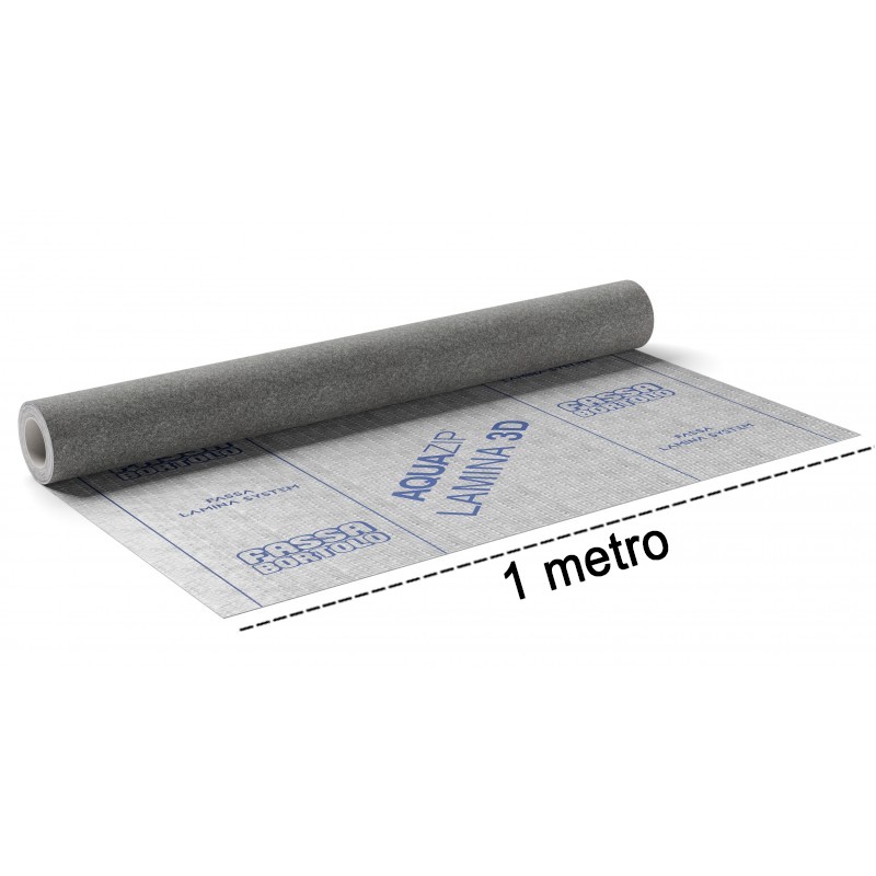 Membrana impermeabilizzante Fassa Bortolo Aquazip Lamina 3D con funzione anticalpestio (Rotolo 1x25 metri) Fassa Bortolo - 1