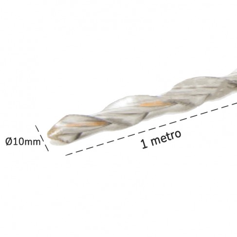 Barre elicoidali Dakota Helikon Pro in acciaio inox AISI 316 - Ø10mm x 1mt (20pz)