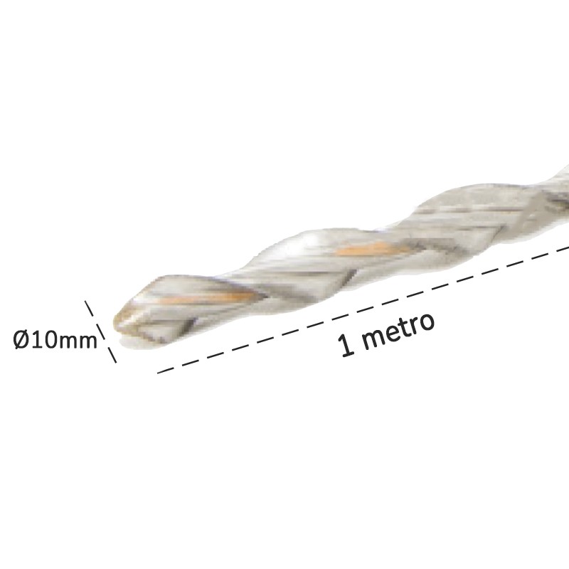 Barre elicoidali Dakota Helikon Pro in acciaio inox AISI 316 - Ø10mm x 1mt (20pz)
