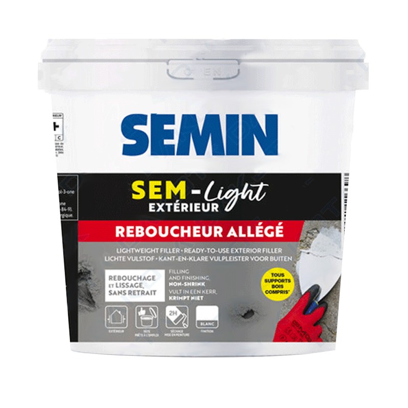 Stucco in pasta Dakota Sem-Light Exterior per riparazioni di pareti esterne (Secchio 1-5lt) Dakota - 1