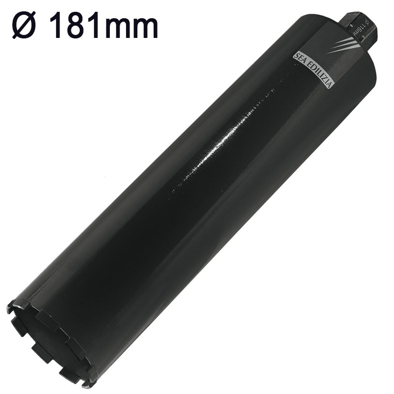 Corona diamantata a umido Sea Technology Uno 450 per cemento armato attacco 1.1/4", 181mm