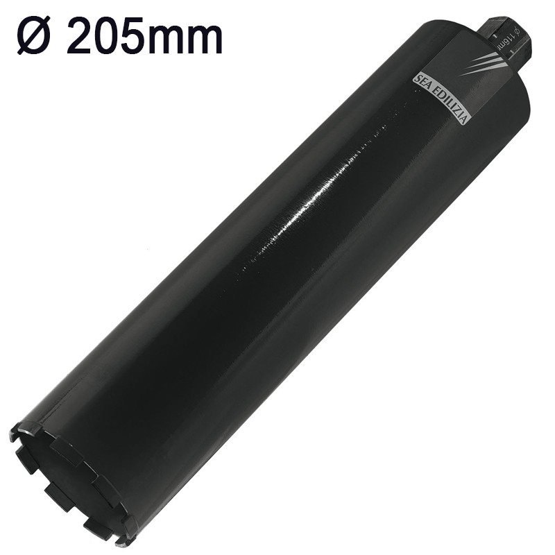 Corona diamantata a umido Sea Technology Uno 450 per cemento armato attacco 1.1/4", 205mm