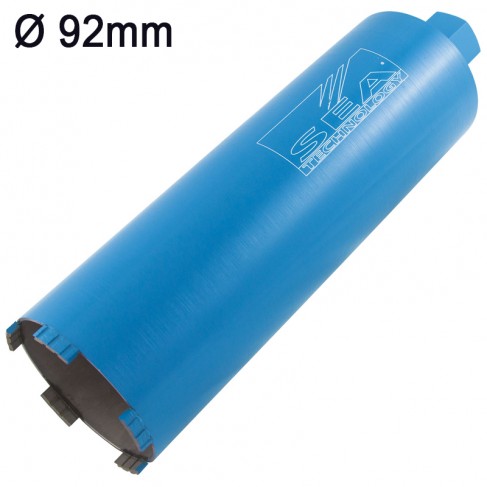 Corona diamantata a secco Sea Technology Tre 300 per cemento armato attacco 1.1/4", 92mm