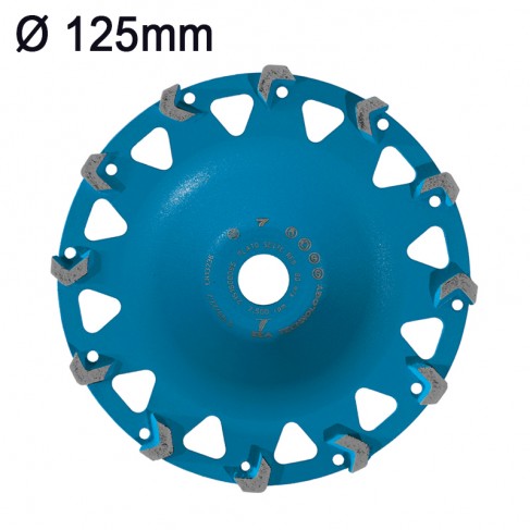 Platorello a secco Sea Technology Plato Sette Resina sgrossatura cemento resinato, 125mm, foro 22,2mm Sea Technology - 1