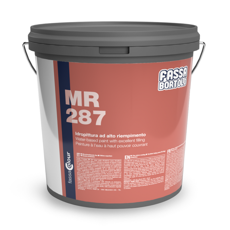 Idropittura Fassa MR287 ad alto riempimento per esterni bianco (Secchio da 5 e 14 lt) Fassa Bortolo - 2