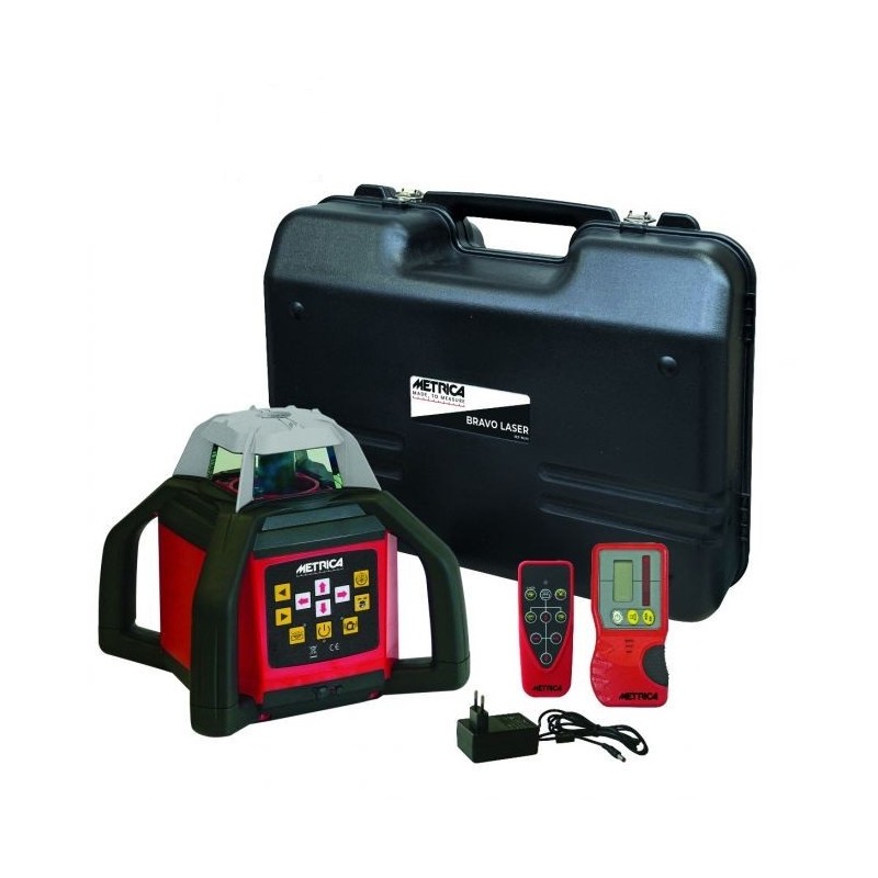 Livella laser Metrica rotativa con ricezione su 4 lati fornito con ricevitore 60736 Metrica - 1