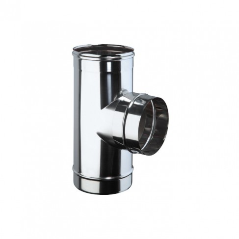 Raccordo a T 90° DN100 AISI 316L BA