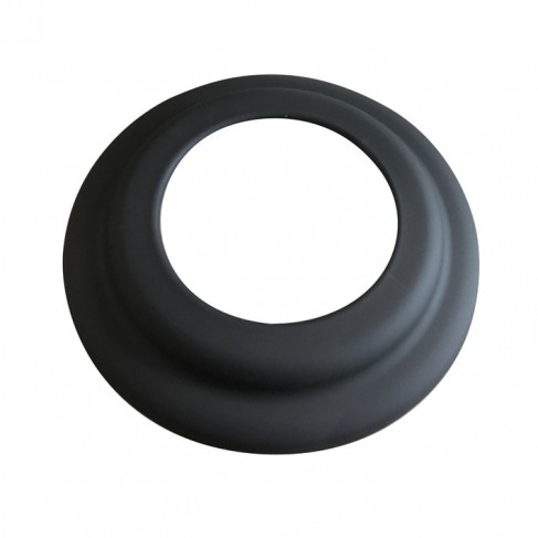 Rosone coprimuro DN150 AN FIRE FE con gradino Nero opaco satinato