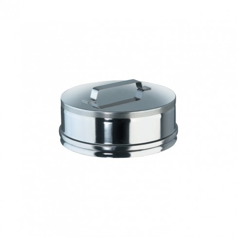 Tappo cieco con maniglia DN 80 AISI 316L BA