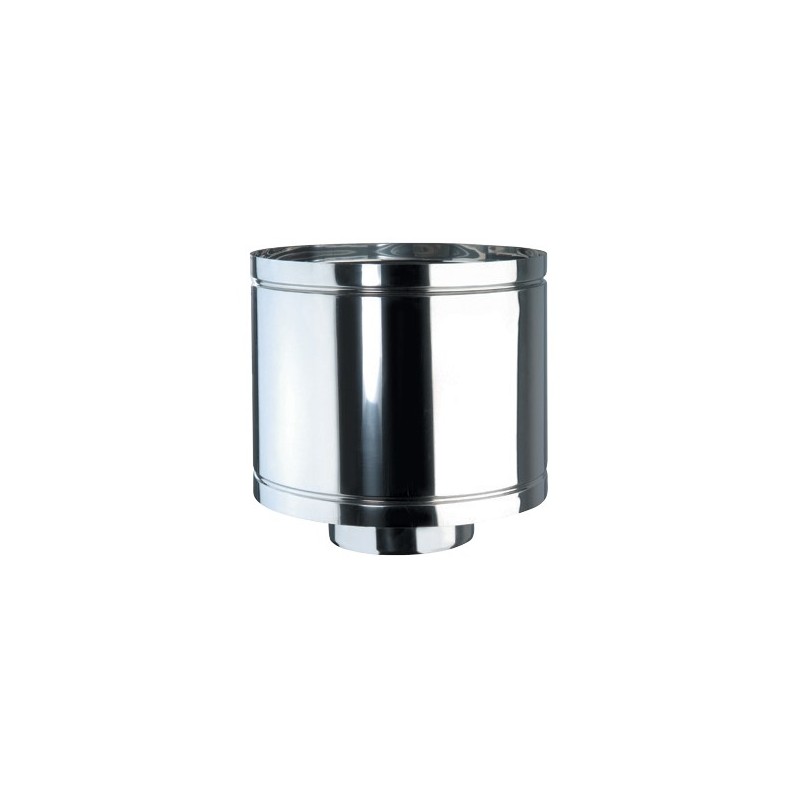 Terminale antintemperie controventato DN 150 AISI 316L BA
