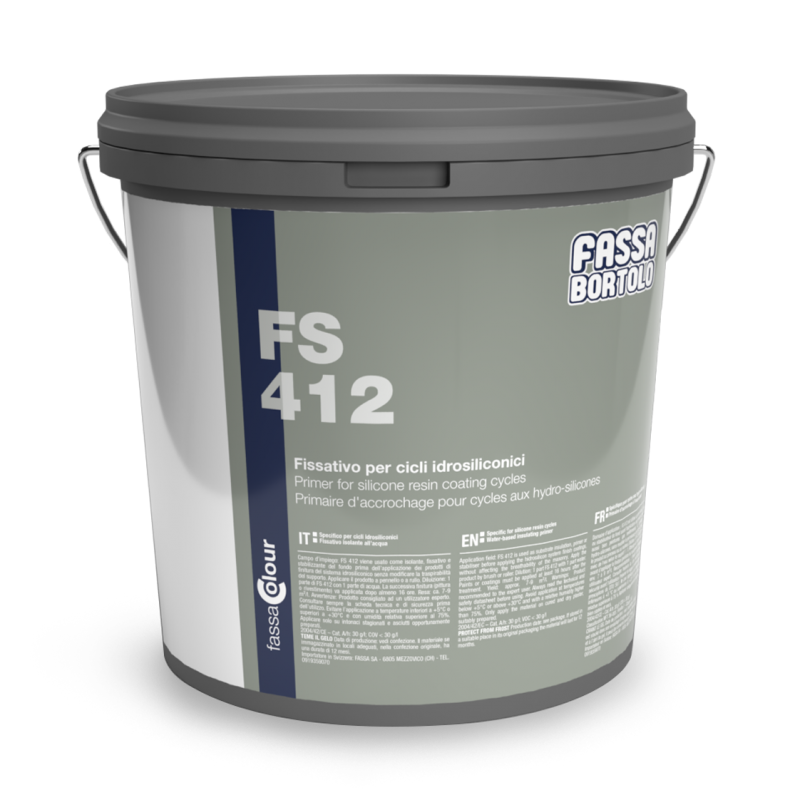 Fissativo Fassa FS412 per cicli idrosiliconici (Secchio da 16 lt) Fassa Bortolo - 1
