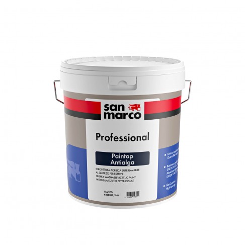 Idropittura murale per esterni San Marco Paintop antialga e antimuffa (Secchio da 4 o 14 Lt) San Marco - 1