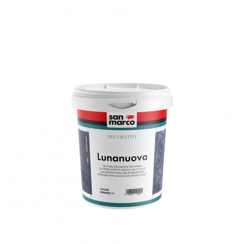 Velatura decorativa Lunanuova San Marco per esterni ed interni effetto cristalli multicolore (Secchio 4Lt)