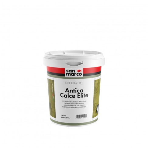 Pittura minerale Antica Calce Elite traspirante San Marco per esterni ed interni (Secchio da 4Lt o 14 Litri)