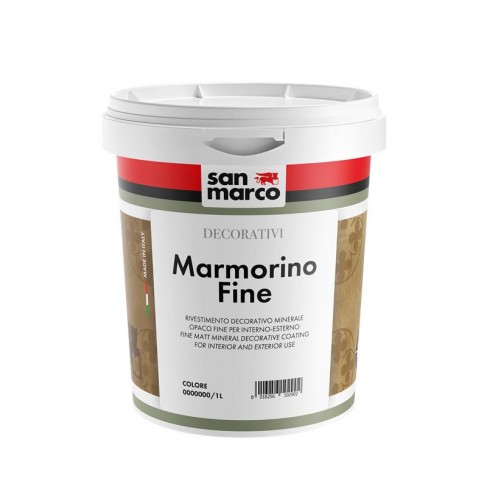 Rivestimento decorativo Marmorino fine opaco San Marco per interni ed esterni