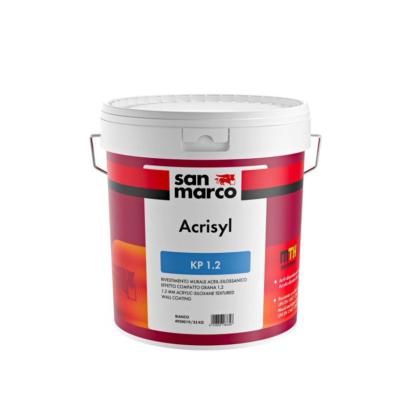 Rivestimento murale San Marco Acrisyl grana 1,2 effetto compatto (Secchio 25Kg)