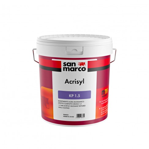 Rivestimento murale San Marco Acrisyl grana 1,5 effetto compatto (Secchio 25Kg)