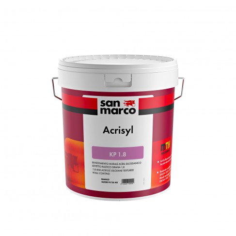 Rivestimento murale San Marco Acrisyl grana 1,8 effetto rustico (Secchio 25Kg)