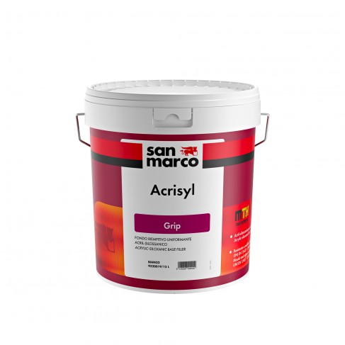 Fondo riempitivo acrilsilossanico San Marco Acrisyl grip per esterno (Secchio 15 Litri)
