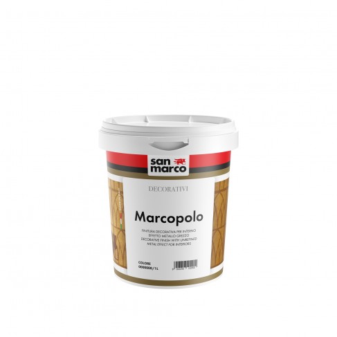 Pittura decorativa Marcopolo San Marco effetto sabbiato metallizzato (Secchio 1-4Lt) San Marco - 1