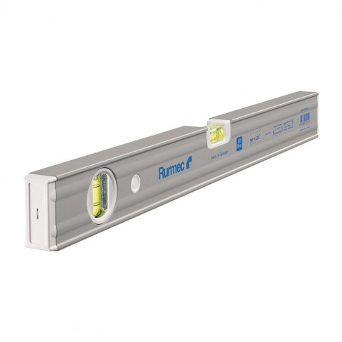 Livella a bolla Rurmec LR 800 in alluminio a profilo rettangolare con nervature, 40-120cm Rurmec - 1