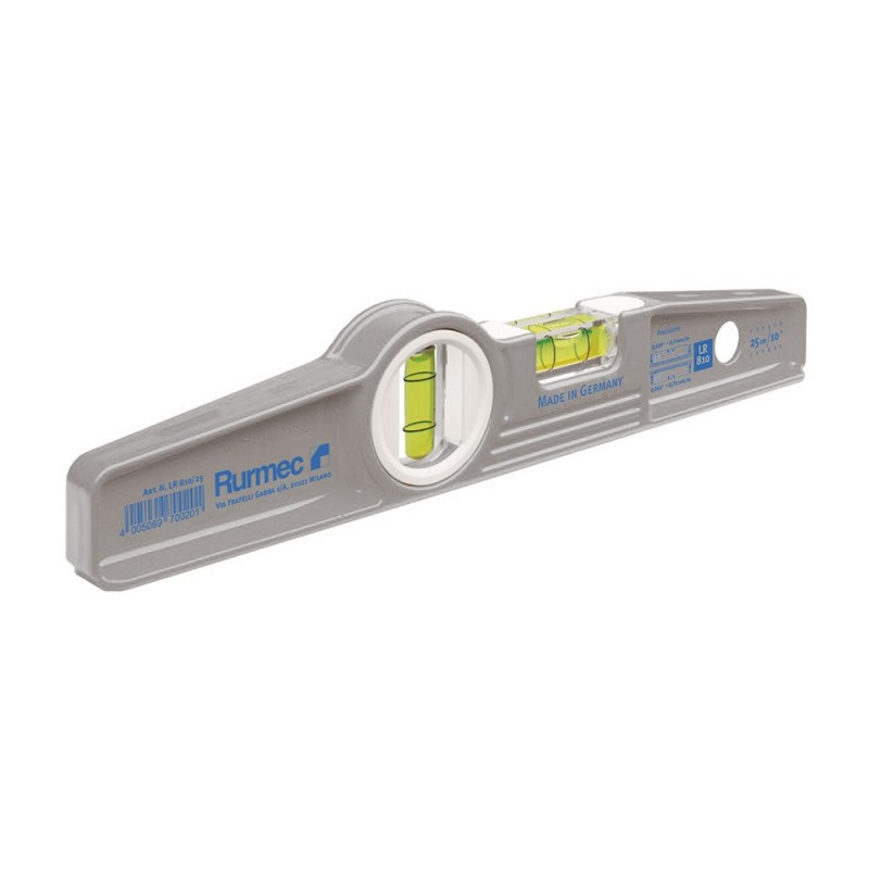Livella a bolla Rurmec LR 810 Torpedo con profilo trapezoidale in pressofusione in alluminio, 25cm Rurmec - 1