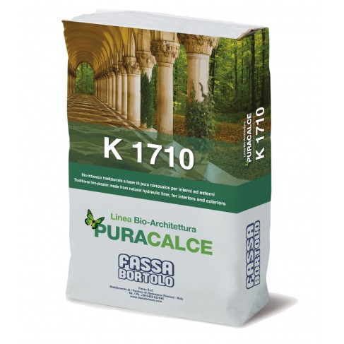 Bio-intonaco Fassa K1710 a base di pura nano-calce (Sacco da 25 kg) Fassa Bortolo - 1