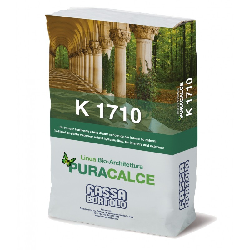 Bio-intonaco Fassa K1710 a base di pura nano-calce (Sacco da 25 kg) Fassa Bortolo - 1