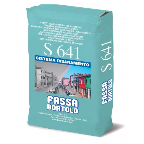 Rinzaffo Fassa S641 per il risanamento di murature umide (Sacco da 25 Kg) Fassa Bortolo - 1