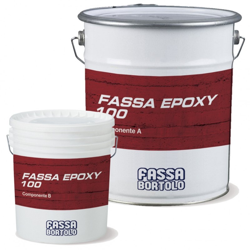 Resina epossidica Fassa Epoxy 100 (Componente A 3.9 Kg + Componente B 1,3 Kg) Fassa Bortolo - 1