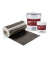 Tessuto unidirezionale Fassa Fassatex Carbon Uni 600 in fibra di carbonio da usare con Fassa Epoxy 200 lunghezza 50 m (1 Rotolo)