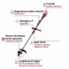 EINHELL DECESPUGLIATORE A BATTERIA GP-BC 36/430 Li P BL-Solo